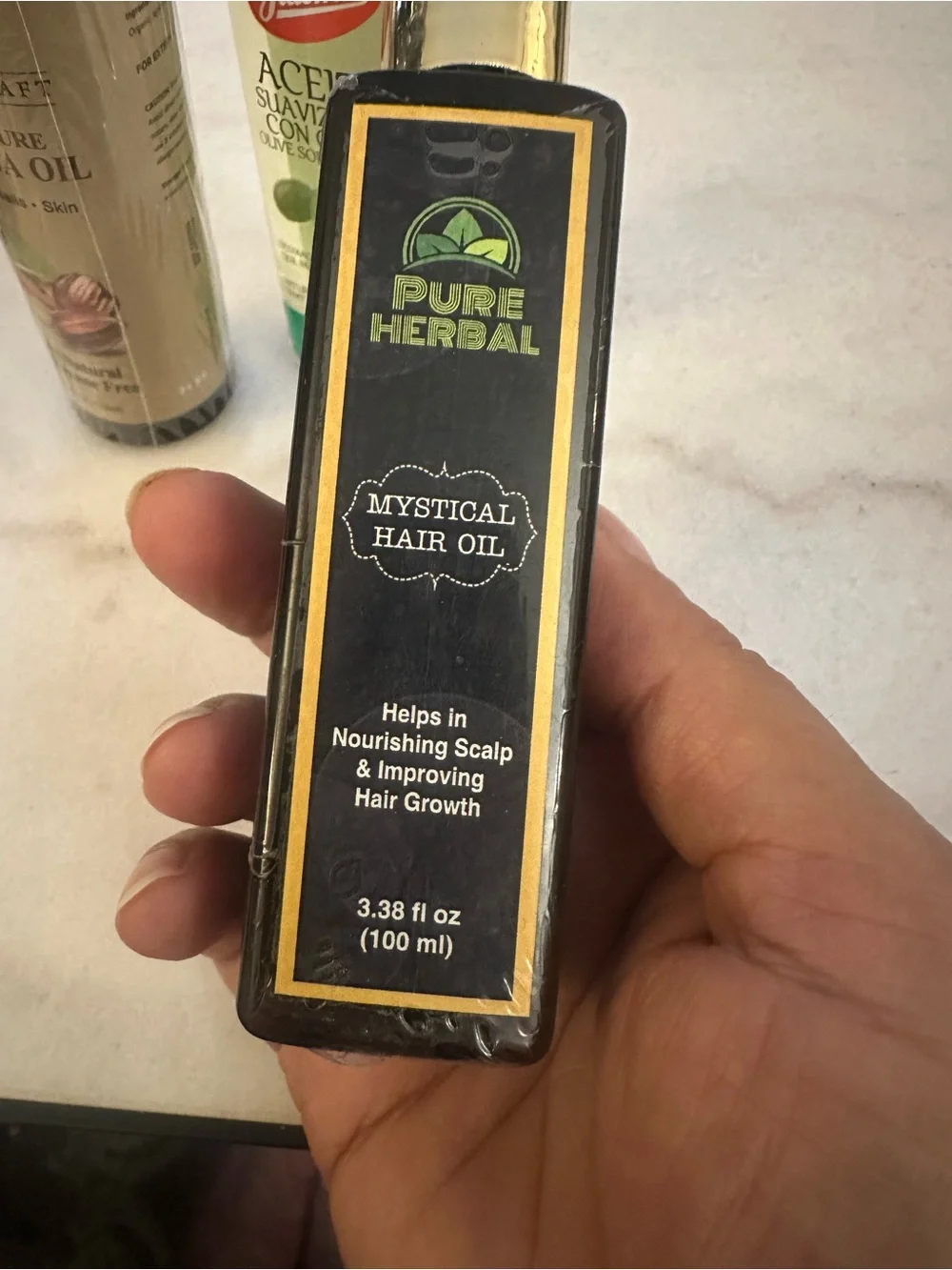100% Pure Jojoba Oil  olive oil ,mystical -oil Natural Hair & Skin Care